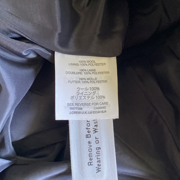 J. Crew Navy Wool Sailor Skirt With Gold Buttons - Picture 6 of 6